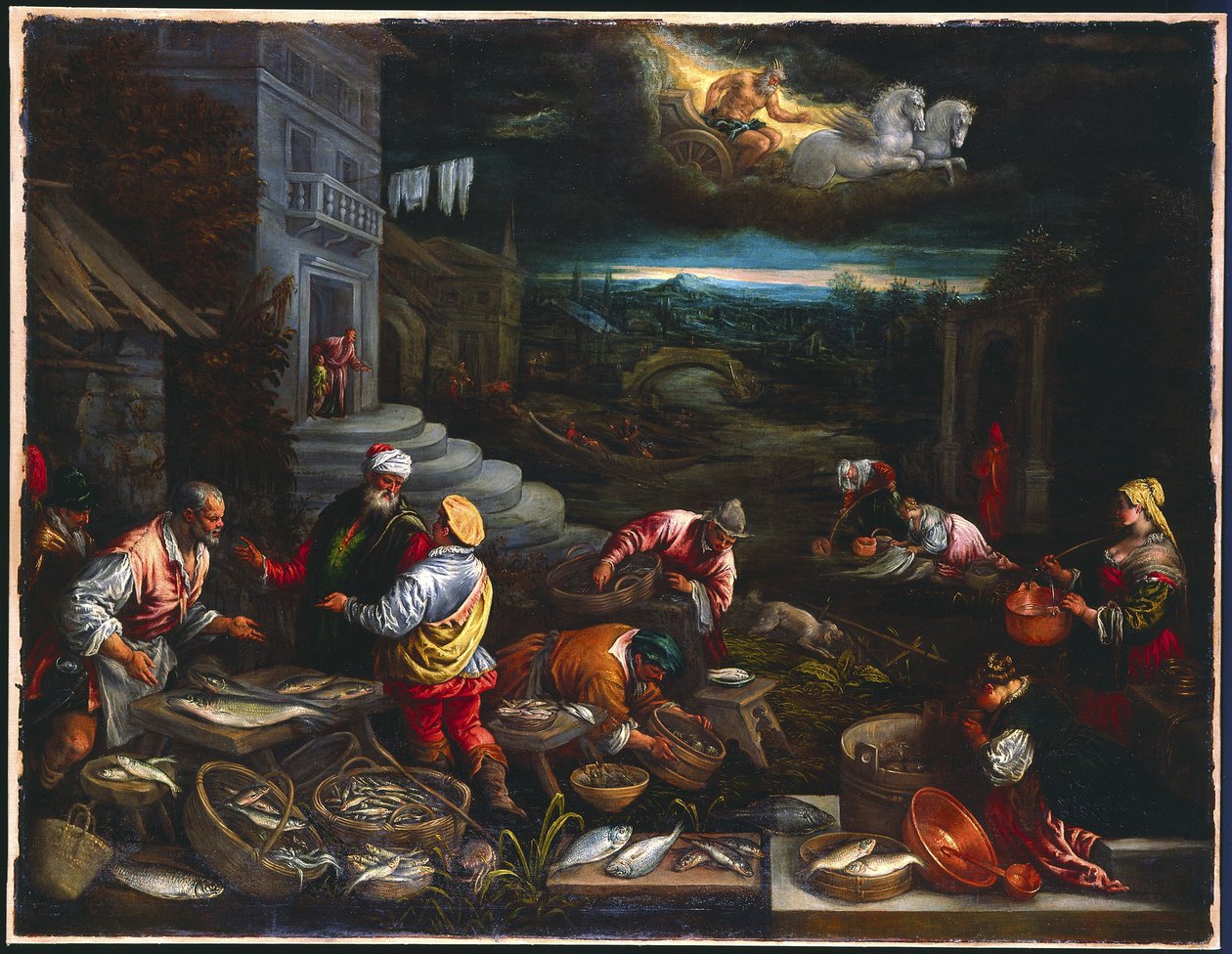 Żywioł wody, ok. 1576-77 autorstwa Jacopo Bassano