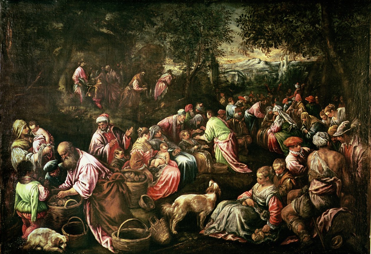 Nakarmienie Pięciu Tysięcy autorstwa Jacopo Bassano