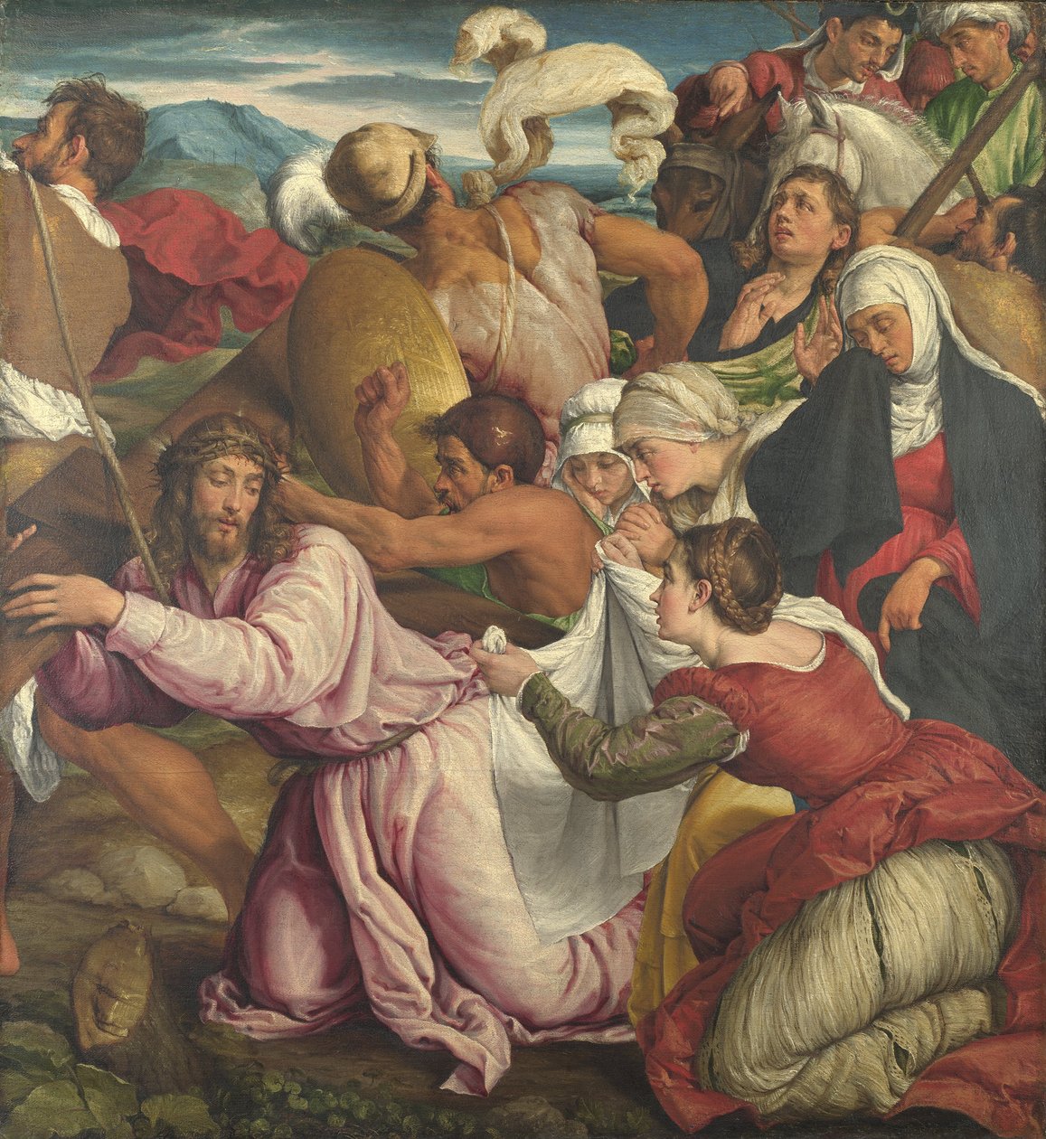 Droga na Kalwarię autorstwa Jacopo Bassano