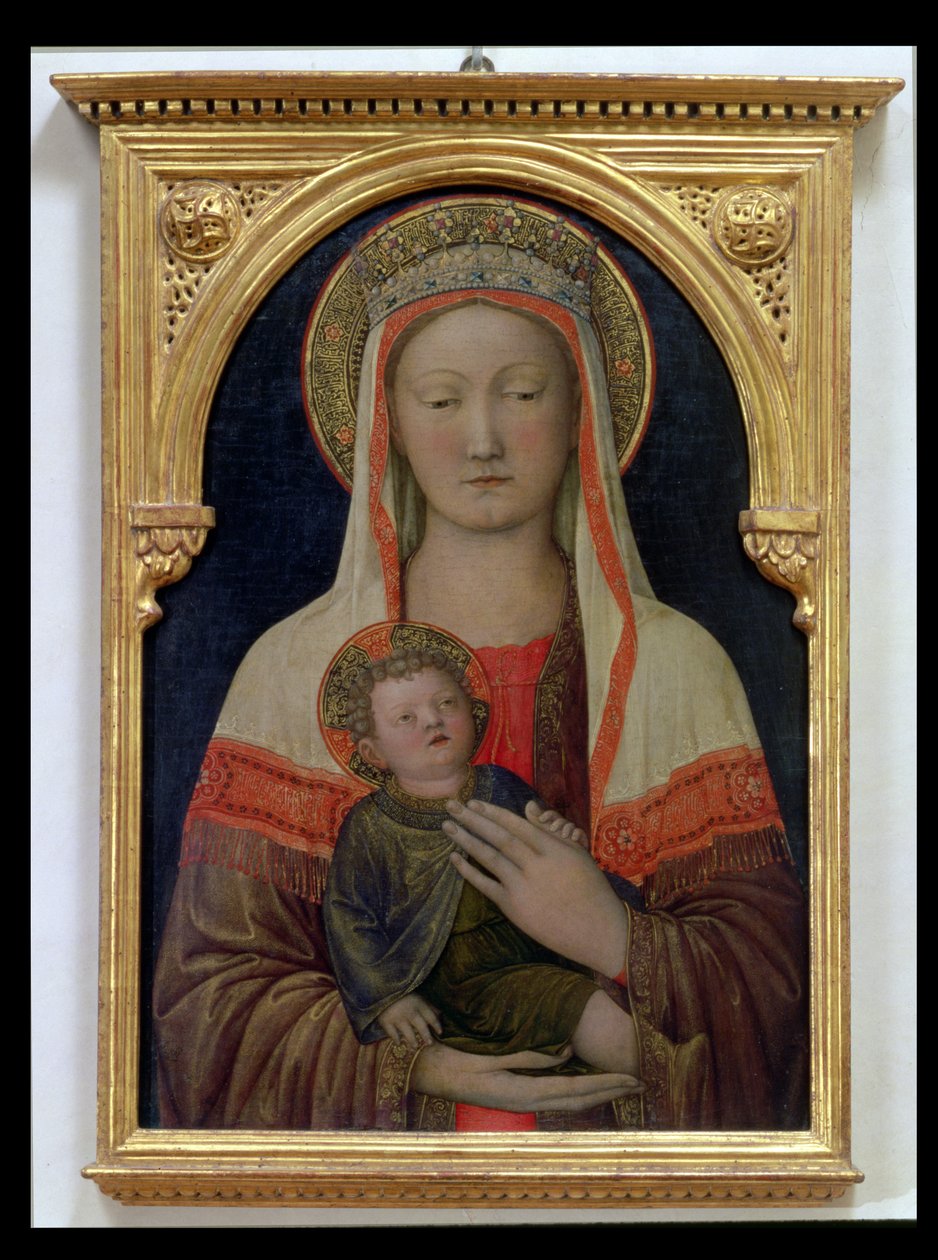 Madonna z Dzieciątkiem (tempera na panelu) autorstwa Jacopo Bellini