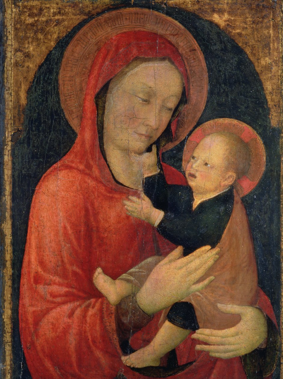Madonna z Dzieciątkiem (tempera na panelu) autorstwa Jacopo Bellini