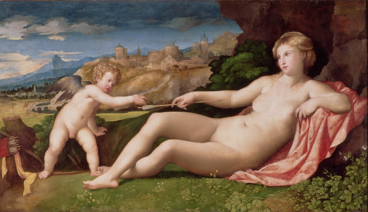Wenus i Kupidyn, ok. 1523-24 autorstwa Jacopo Palma