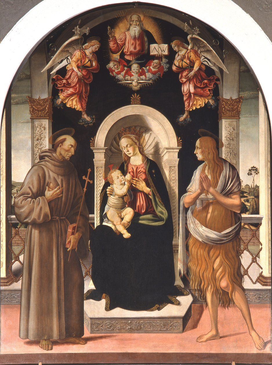 Madonna z Dzieciątkiem ze świętymi autorstwa Jacopo Pontormo