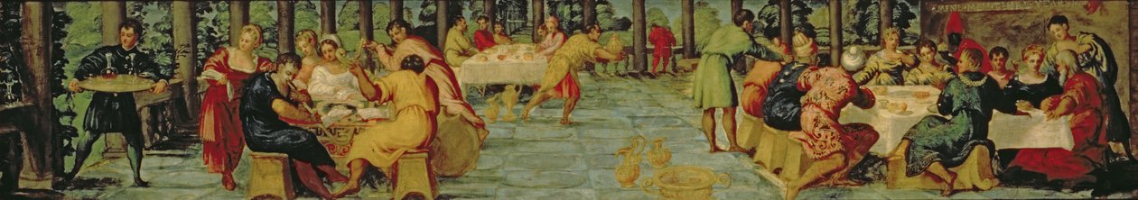 Bankiet króla Baltazara, ok. 154344 (panel) autorstwa Jacopo Robusti Tintoretto