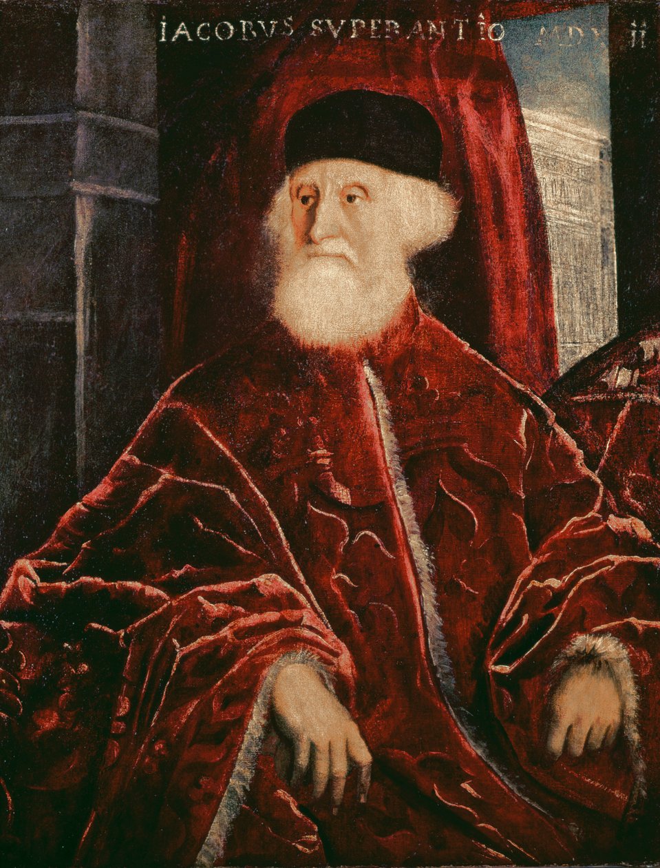 Portret prokuratora Jacopo Soranzo (1466-1551) 1550 autorstwa Jacopo Robusti Tintoretto