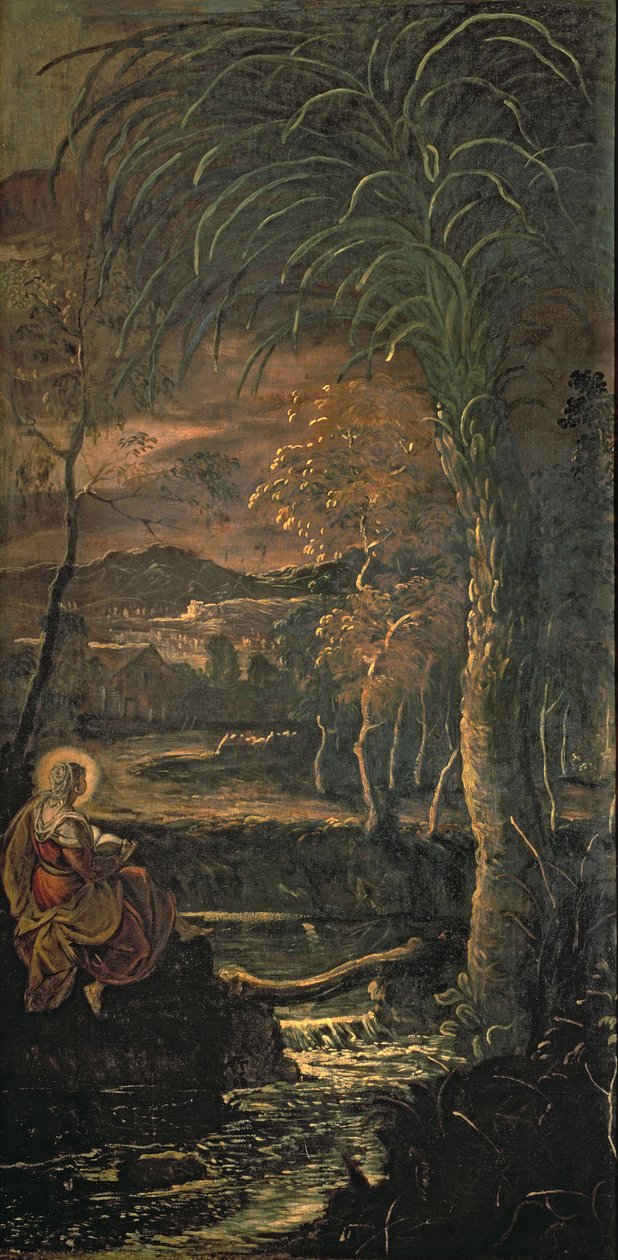 Najświętsza Maria Panna w Egipcie na pustkowiu autorstwa Jacopo Robusti Tintoretto