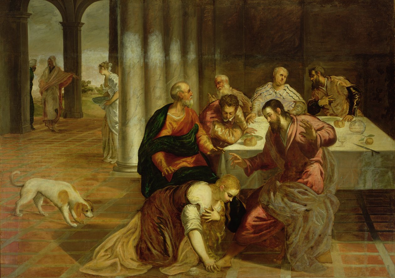 Nawrócenie Marii Magdaleny, 1546-7 autorstwa Jacopo Robusti Tintoretto