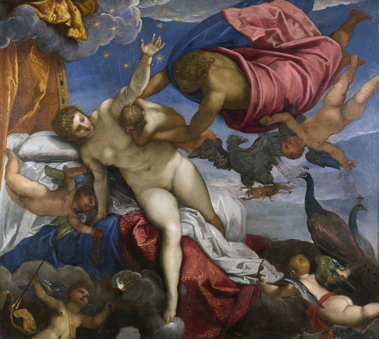 Powstanie Drogi Mlecznej, ok. 1575-80 autorstwa Jacopo Robusti Tintoretto