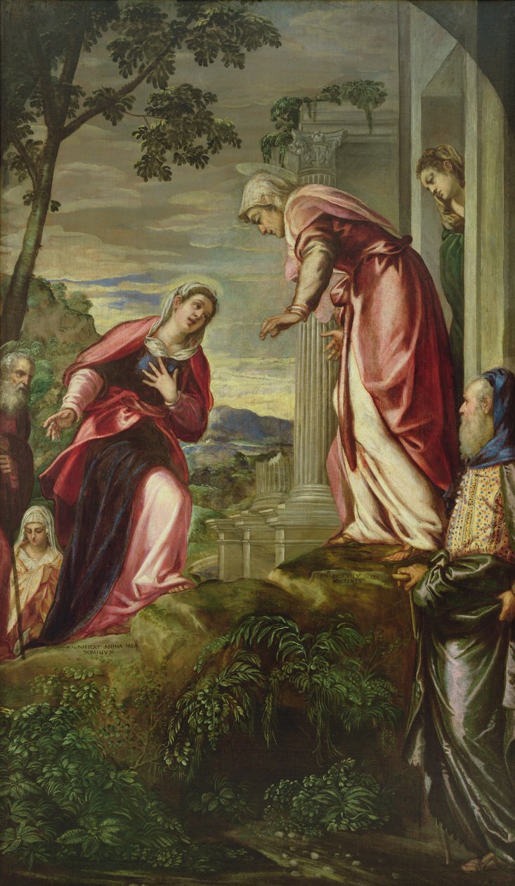 Nawiedzenie, 1550 r. autorstwa Jacopo Robusti Tintoretto