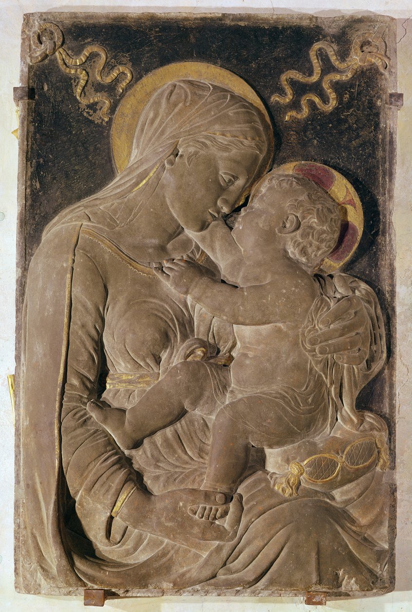 Dziewica z Dzieciątkiem (tynk malowany) autorstwa Jacopo Sansovino
