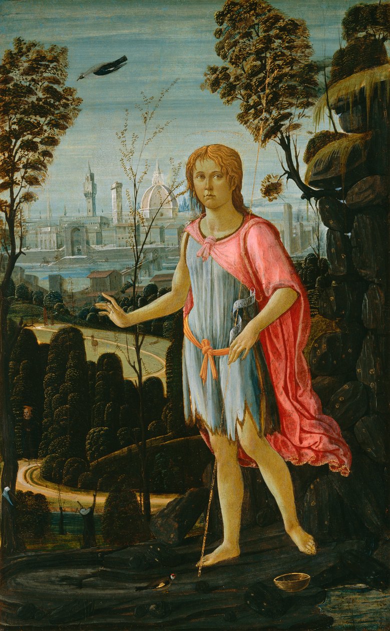Św. Jan Chrzciciel, ok. 1480 autorstwa Jacopo del Sellaio