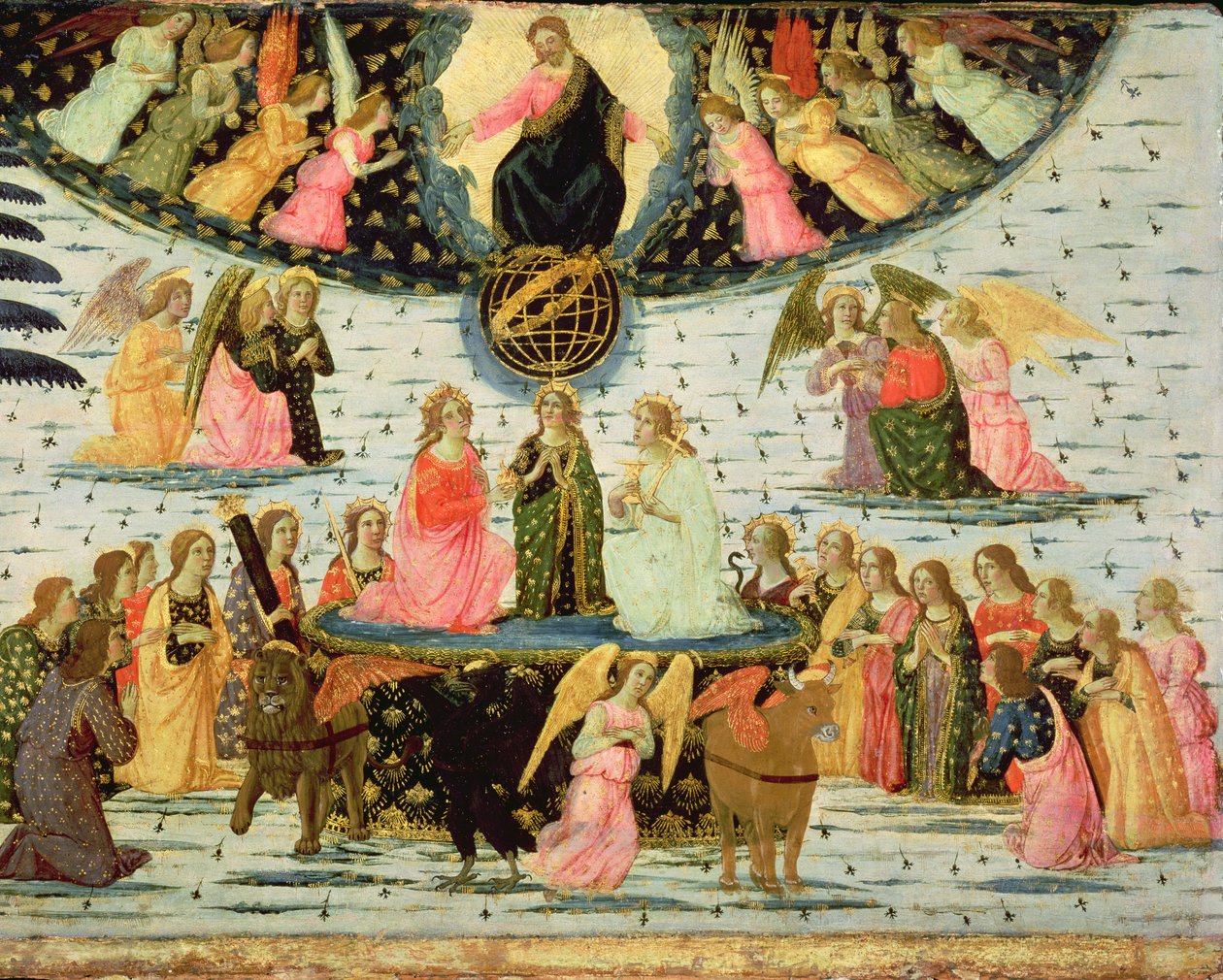 Triumph of Eternity, inspirowany „Triumfami” Petrarki (1304-74) autorstwa Jacopo del Sellaio