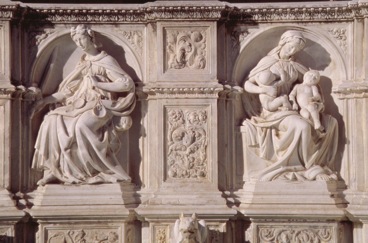 Fonte Gaia (marmur) (detal) autorstwa Jacopo della Quercia