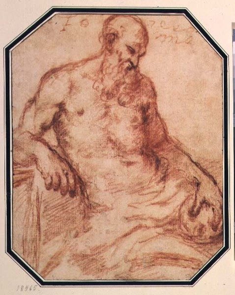 Św. Hieronim (krew) autorstwa Jacopo Bassano