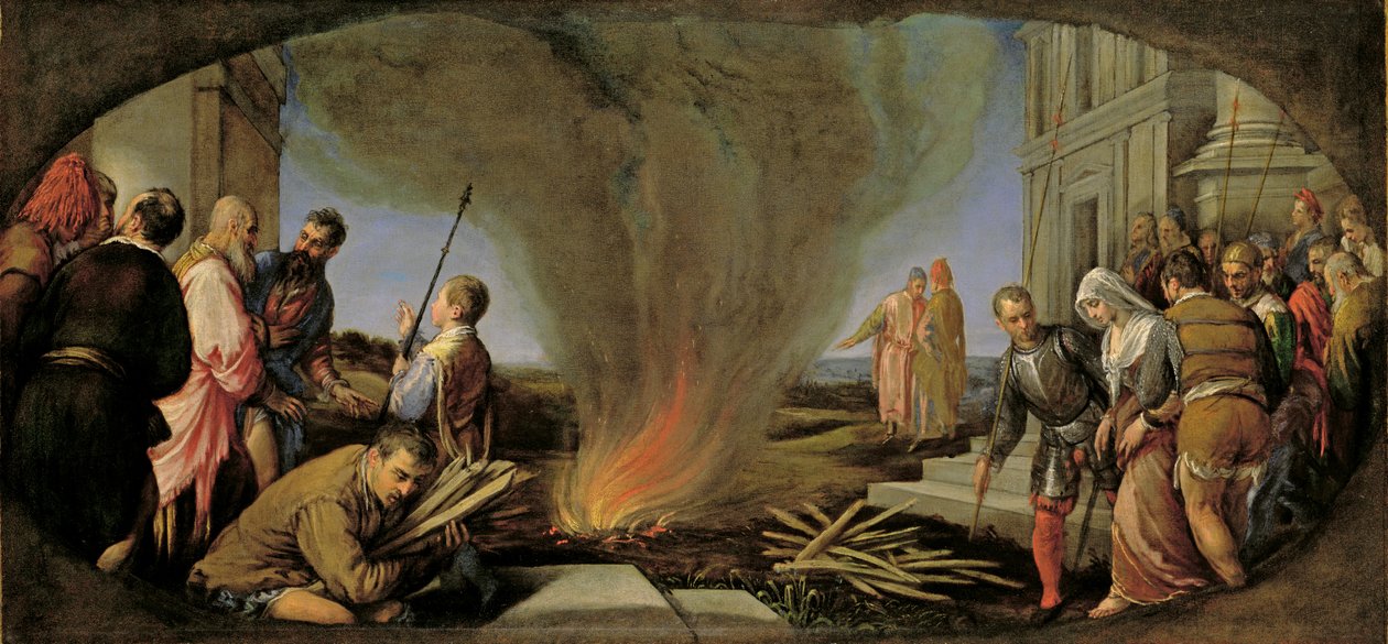 Tamar poprowadziła do palika autorstwa Jacopo (1510 92) Bassano