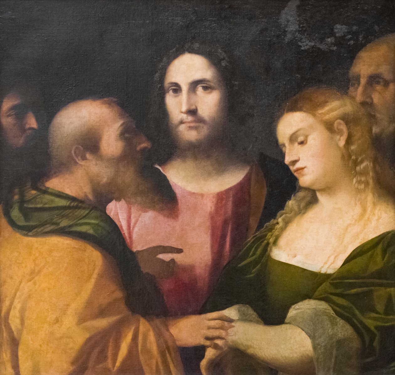 Chrystus i cudzołożnica autorstwa Jacopo (c.1480 1528) Palma