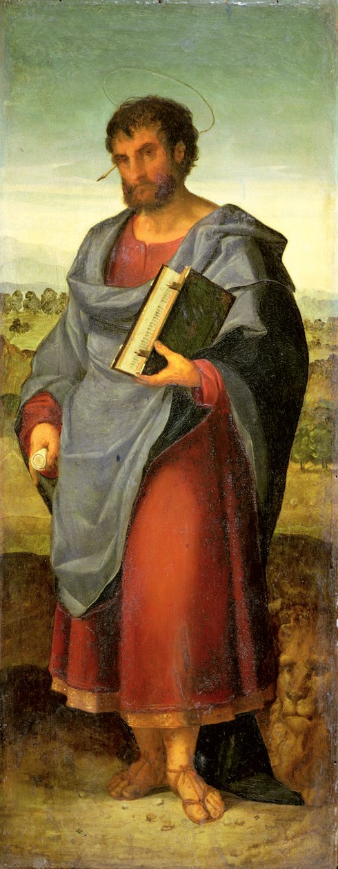 Święty Marek (olej na panelu) autorstwa Jacopo (c.1480-1528) Palma
