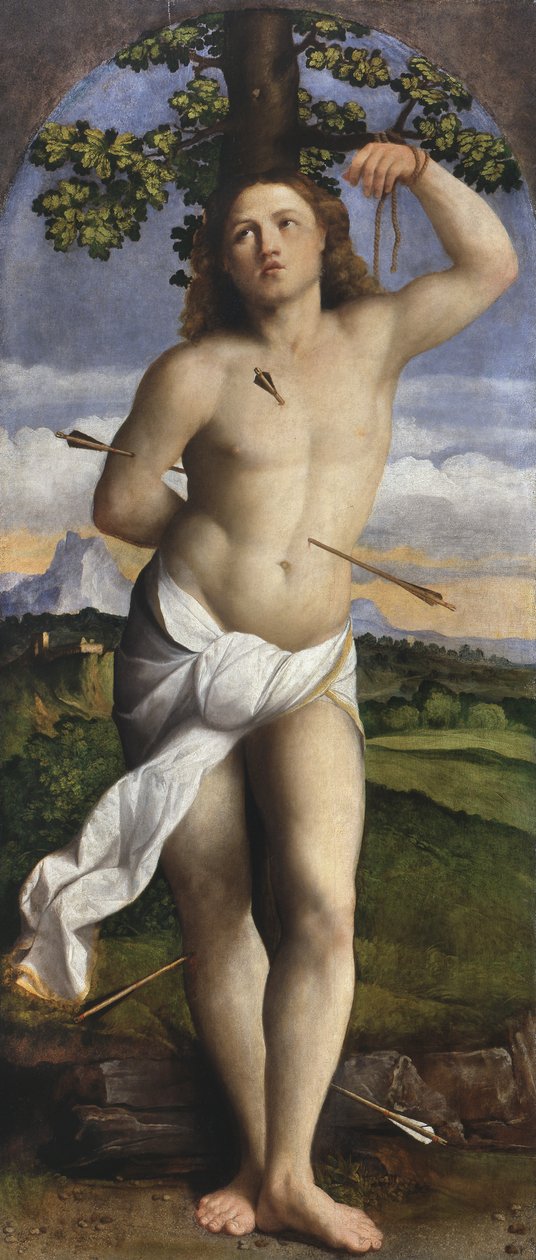 Św. Sebastiana autorstwa Jacopo (c.1480 1528) Palma