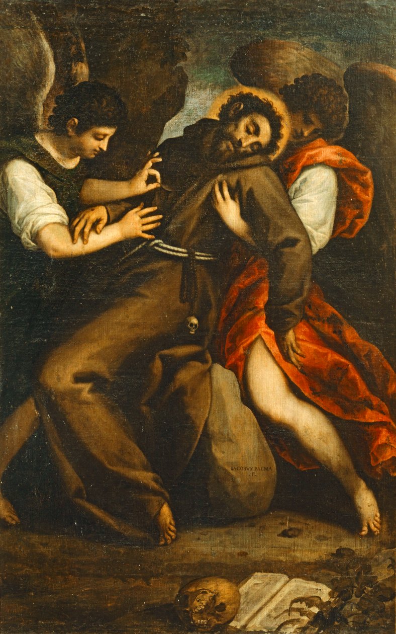 Wymarsz świętego Franciszka. 10035115 ... autorstwa Jacopo (c.1480 1528) Palma