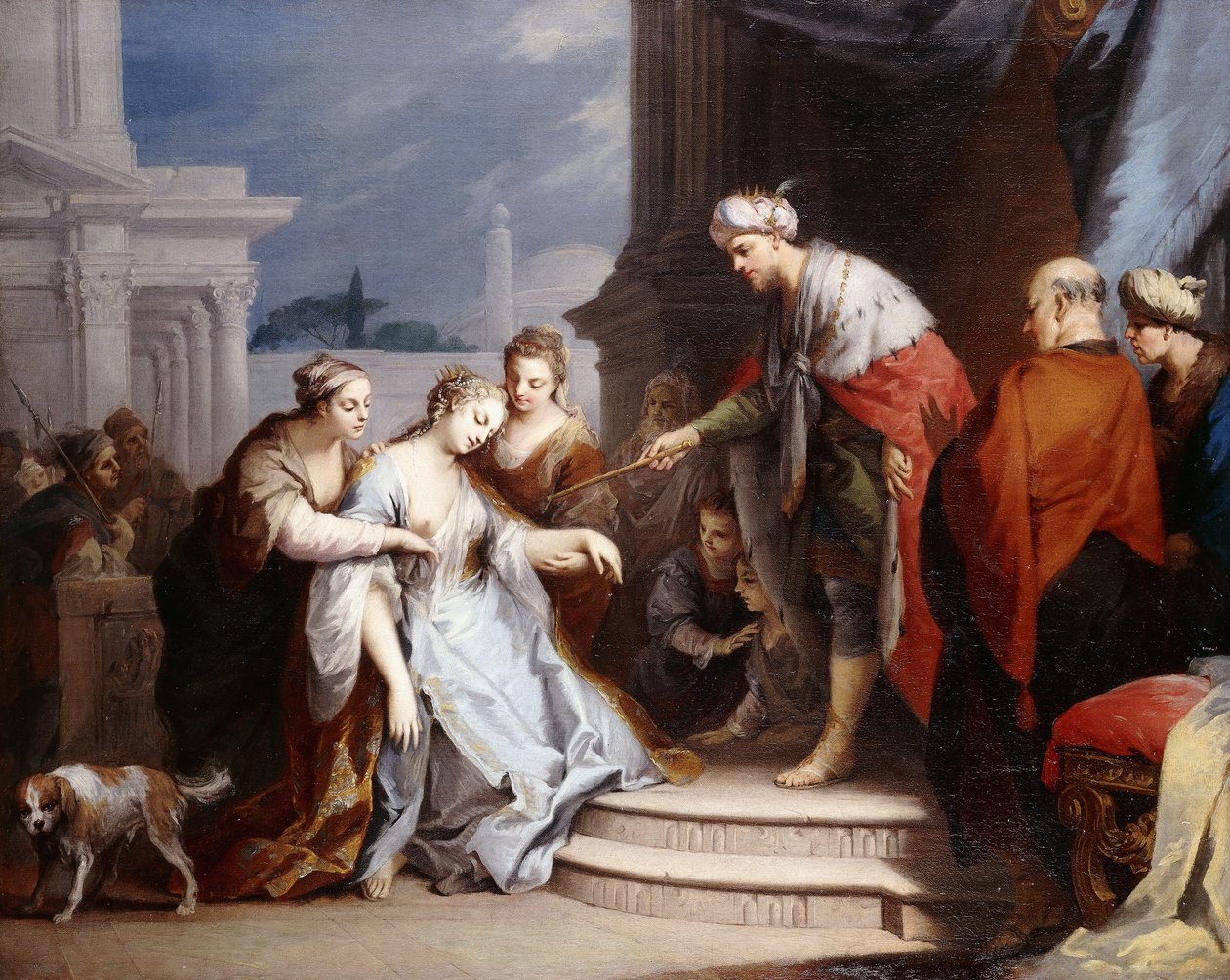 Estera przed Aswerusem, autorstwa Jacopo Amigoni