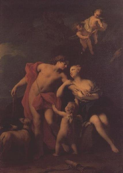 Wenus i Adonis, ok.1740 autorstwa Jacopo Amigoni
