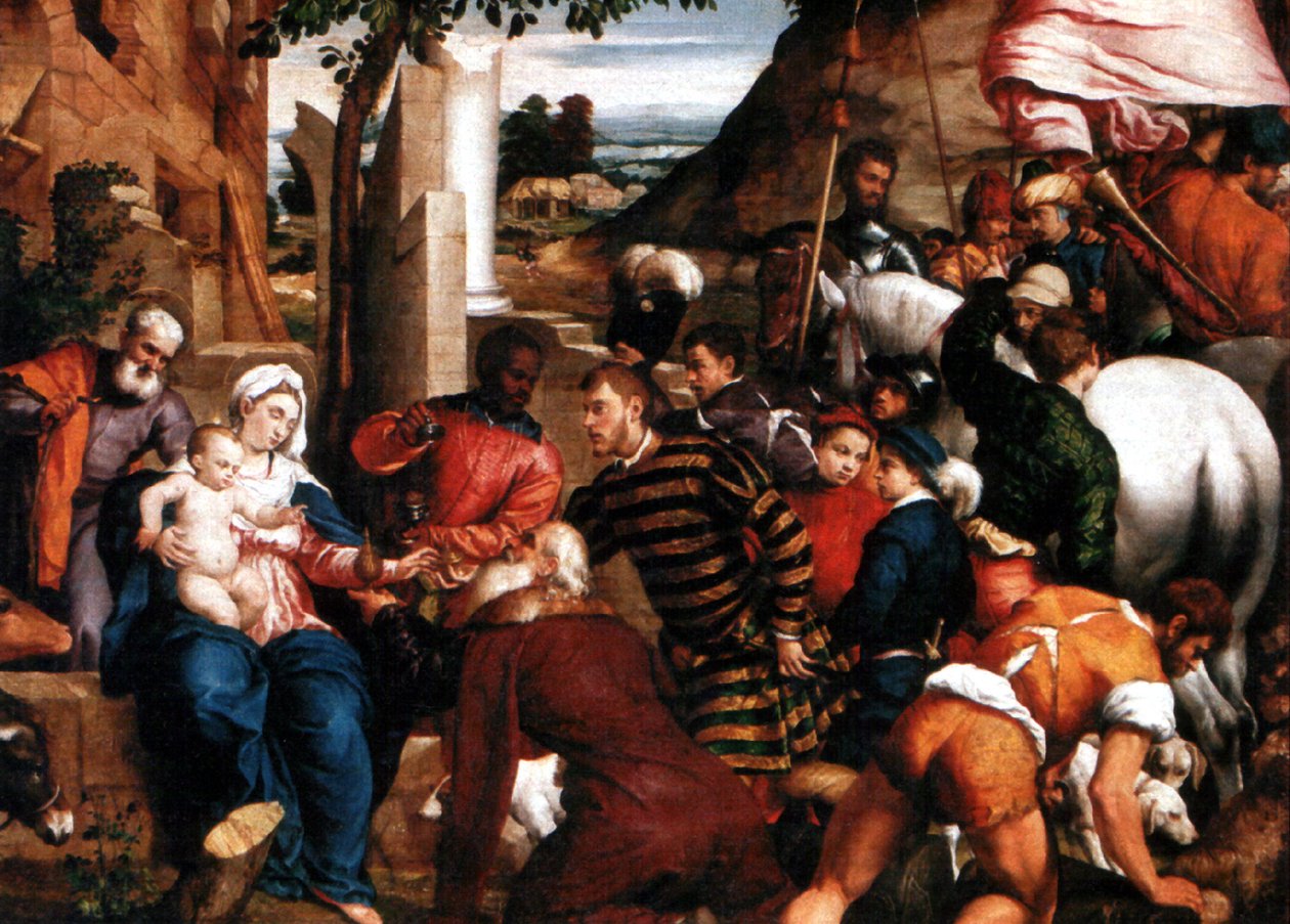 Adoracja Trzech Króli autorstwa Jacopo Bassano