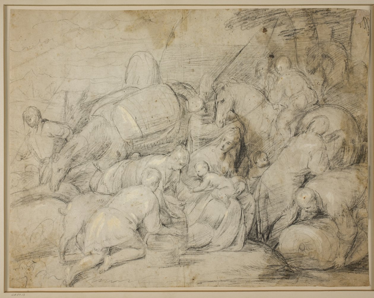 Podróż Jakuba do Egiptu autorstwa Jacopo Bassano