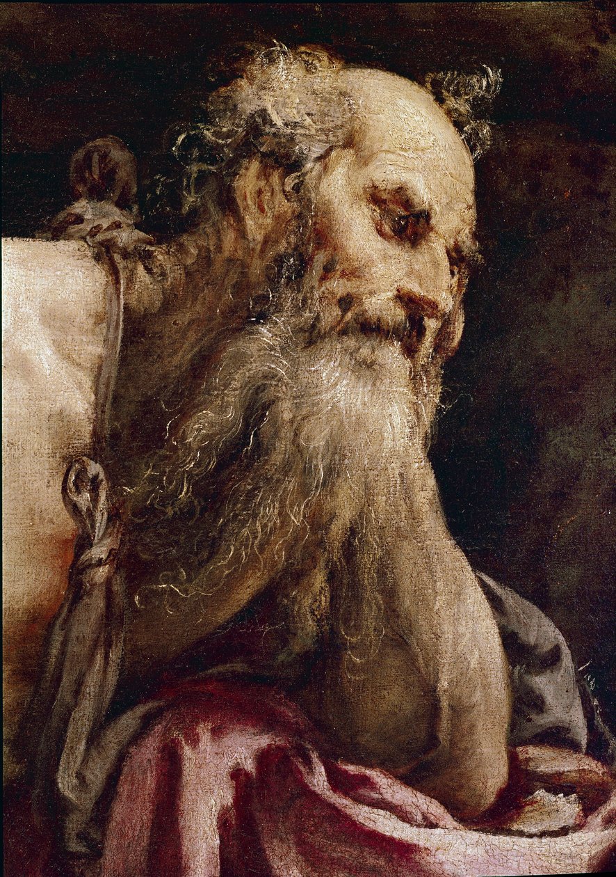 Święty Hieronim w medytacji autorstwa Jacopo Bassano