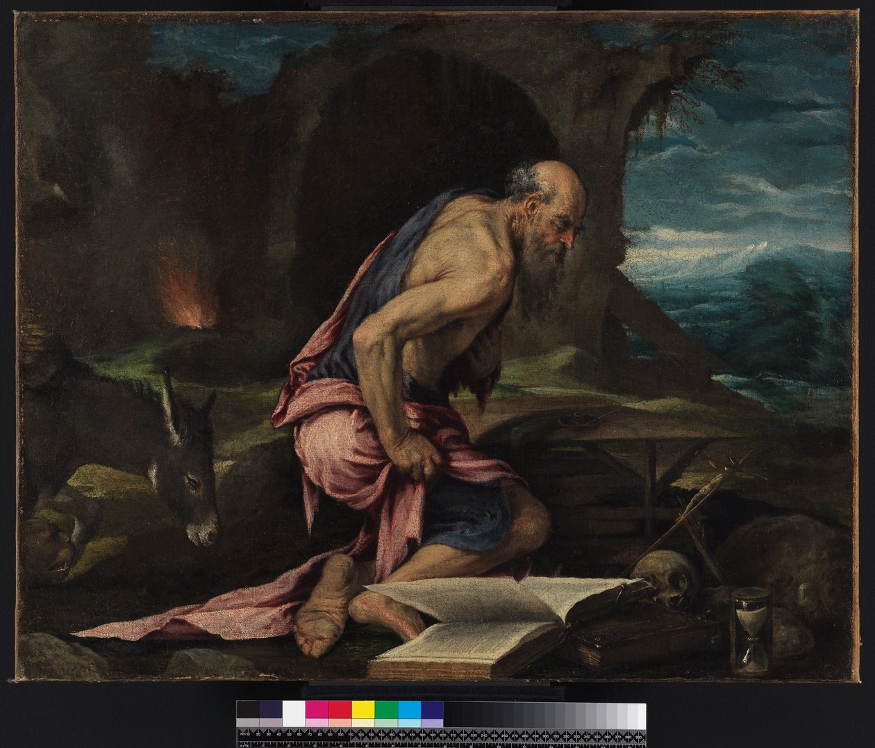 Św. Hieronim na pustyni, 1562 autorstwa Jacopo Bassano