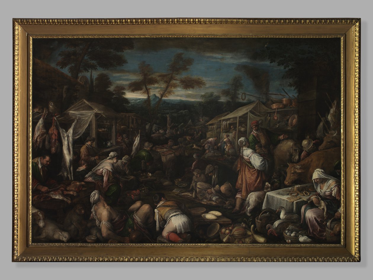 Wielki Rynek, ok. 1580-85 autorstwa Jacopo Bassano