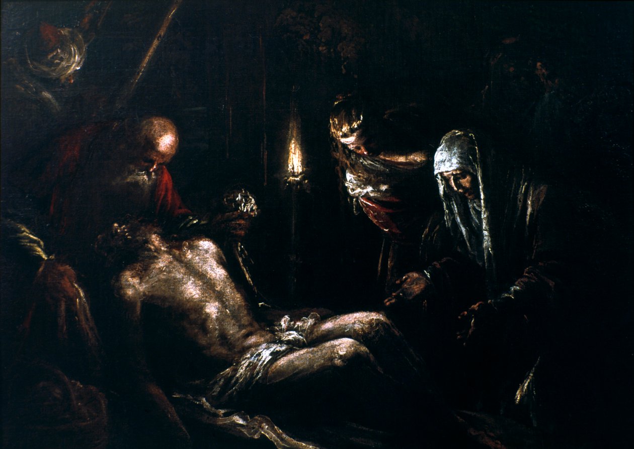 Zejście z Krzyża, XVI w. autorstwa Jacopo Bassano il vecchio