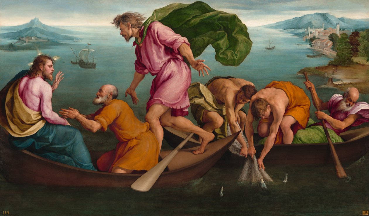 Cudowny Połów Ryb, 1545. autorstwa Jacopo Bassano il vecchio