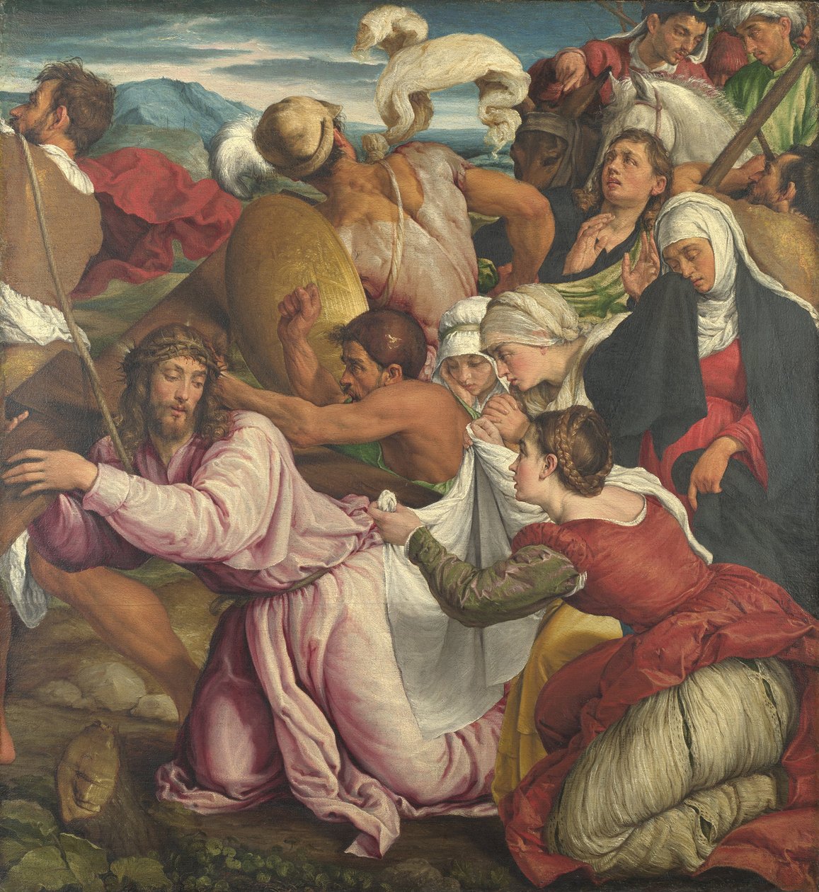 Droga na Kalwarię, ok. 1545 autorstwa Jacopo Bassano il vecchio