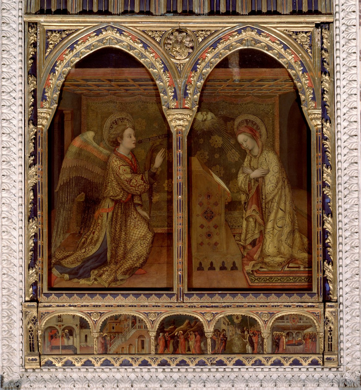 Zwiastowanie. Gołębica Ducha Świętego. (Obraz autorstwa Jacopo Bellini