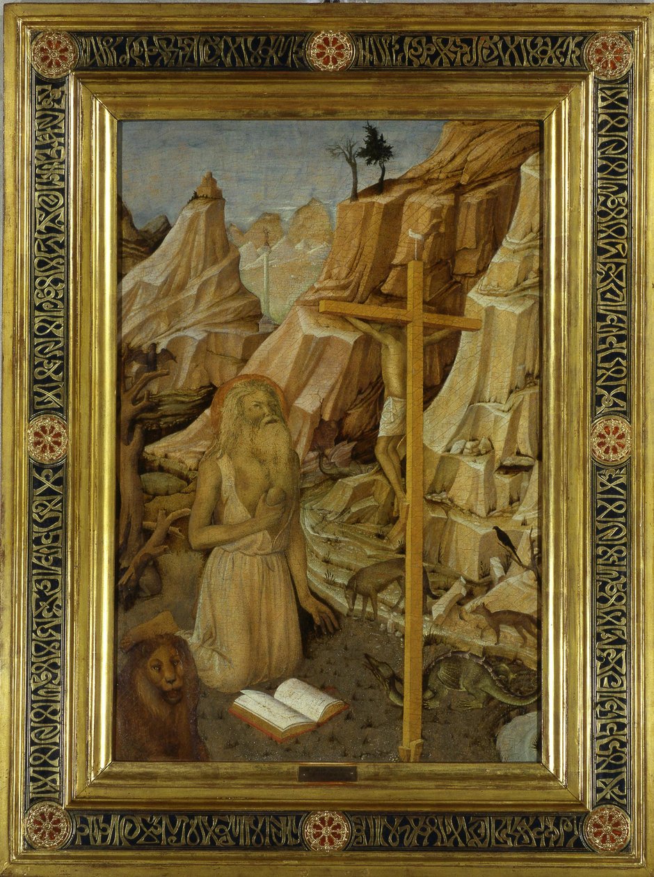 Pokutnik św. Hieronim na pustyni, 1450. autorstwa Jacopo Bellini