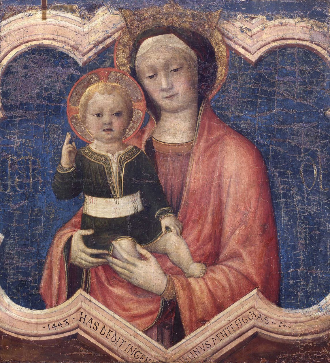 Dziewica z Dzieciątkiem, 1448. autorstwa Jacopo Bellini