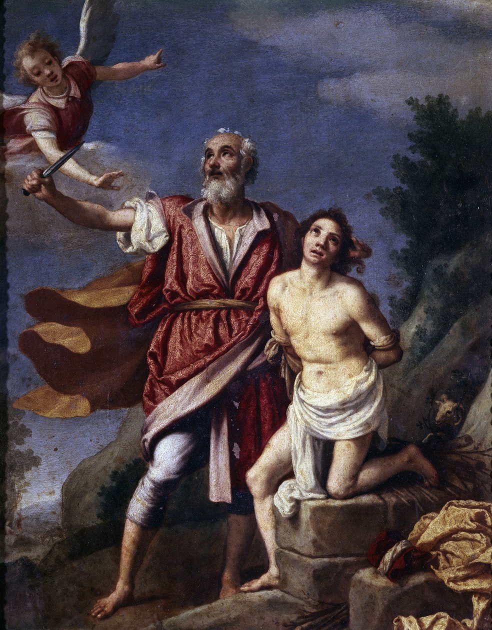 Ofiara Izaaka, 1594 (obraz) autorstwa Jacopo Chimenti Empoli