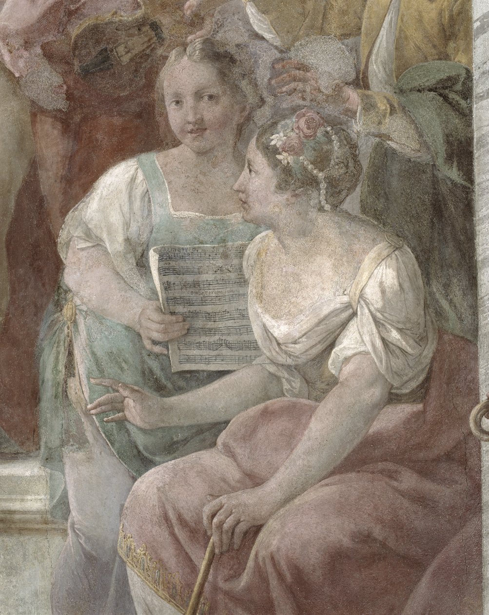 Fragment fresku Music Room z 60259 autorstwa Jacopo Guarana