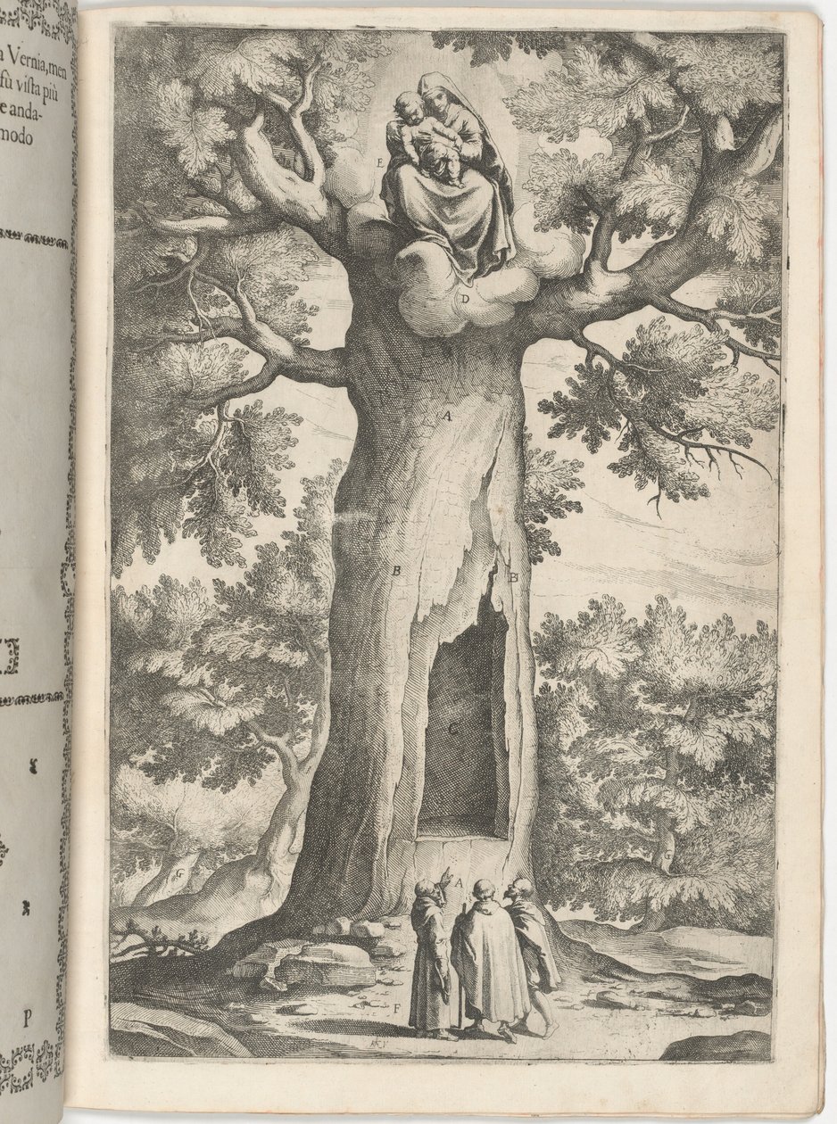 Objawienie Dziewicy w buku [tablica P] autorstwa Jacopo Ligozzi