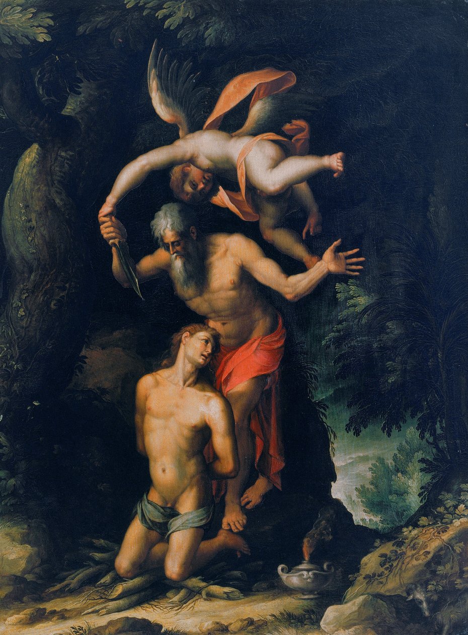 Ofiara Izaaka autorstwa Jacopo Ligozzi