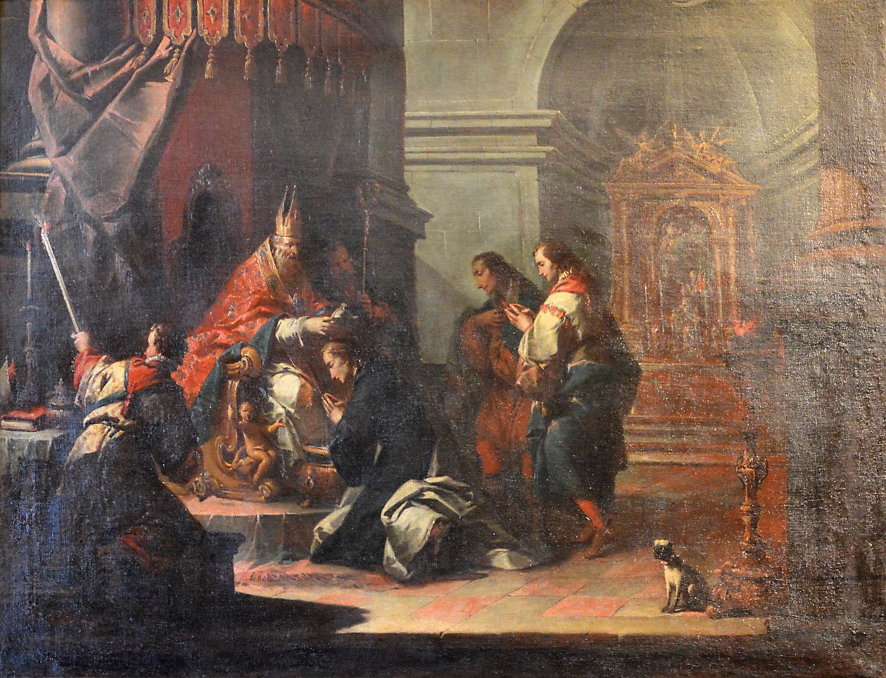 Francuski:  Le Baptême de saint Daniel par saint Prosdocime de Padoue Chrzest św. Daniela przez św. Prosdocimusa z Padwy autorstwa Jacopo Marieschi