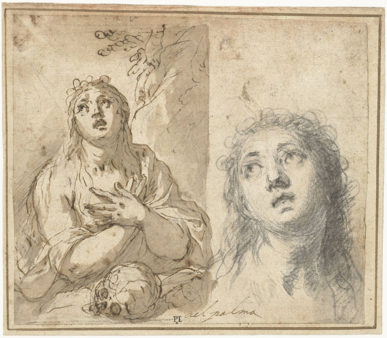 Magdalena pokutująca w krajobrazie autorstwa Jacopo Palma (il Giovane)