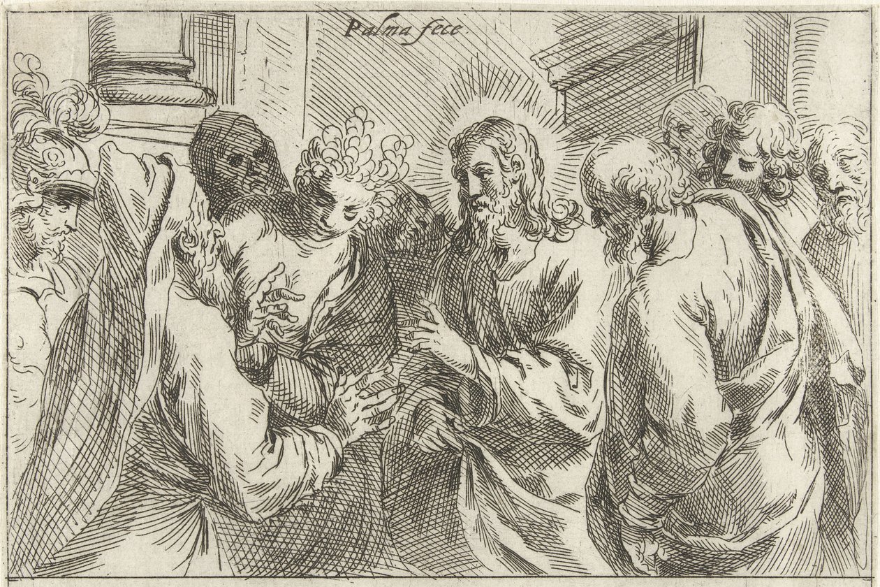 Chrystus i niewiasta przyłapana na cudzołóstwie” autorstwa Jacopo Palma (il Giovane)
