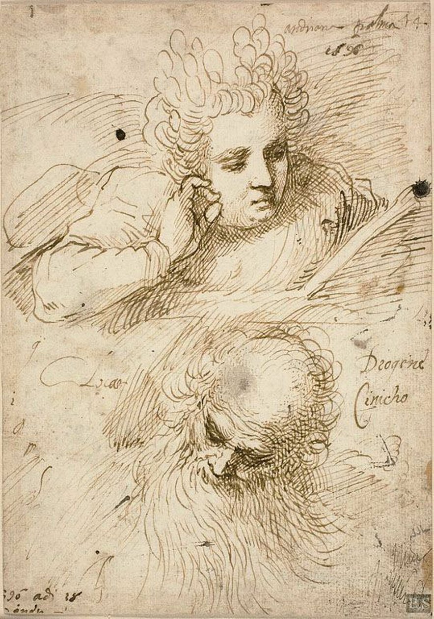 Andriana Palma i Diogenes Cynic autorstwa Jacopo Palma il Giovane