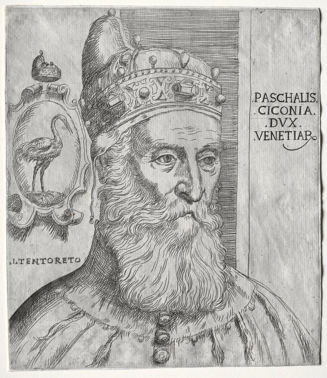Portret Pasquale Cicogna, doża Wenecji. autorstwa Jacopo Palma il Giovane