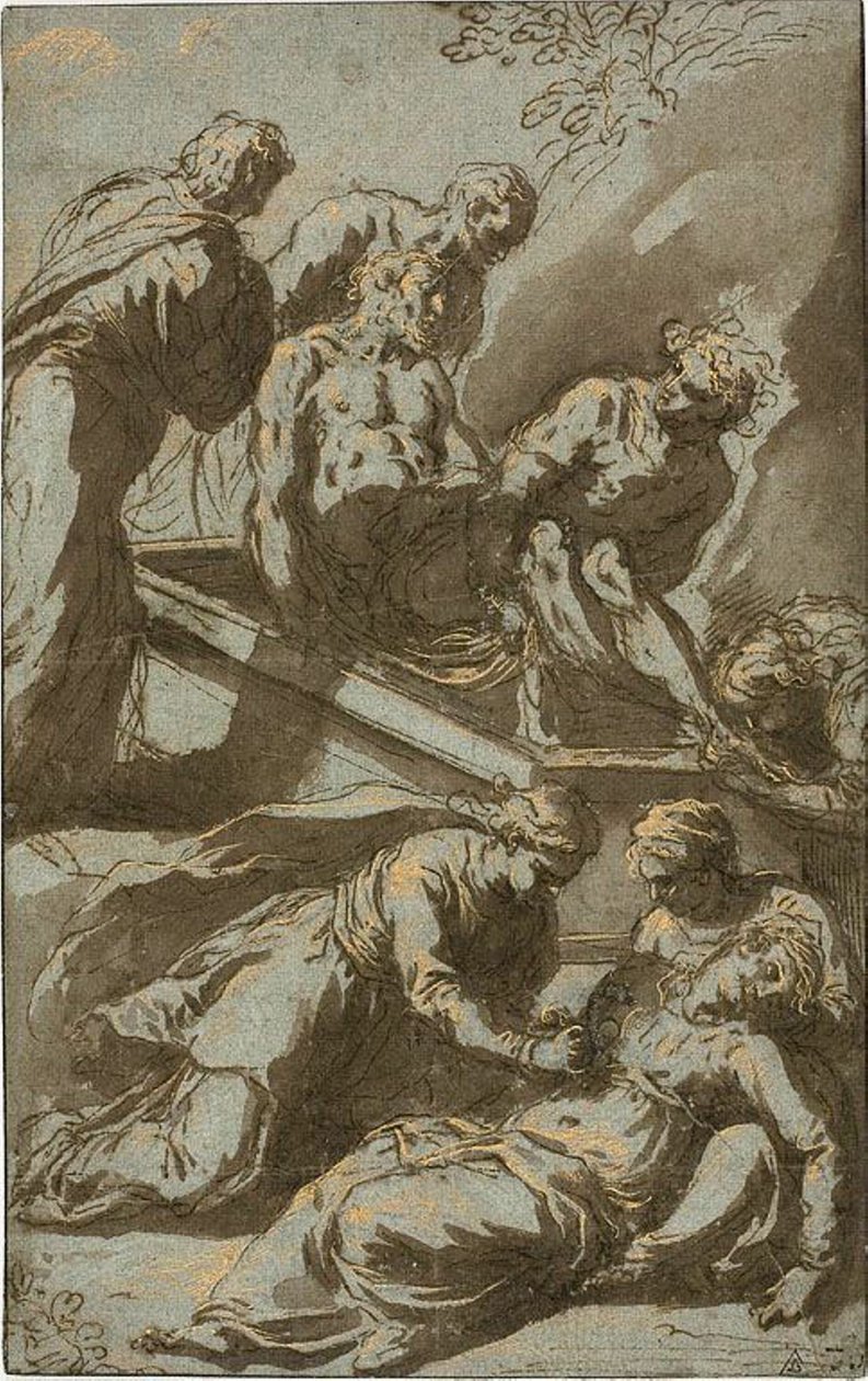 Złożenie do grobu Chrystusa autorstwa Jacopo Palma il Giovane