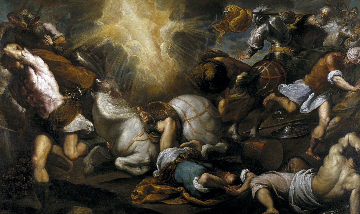 Nawrócenie św. Pawła, 1592 autorstwa Jacopo Palma il Giovane the Younger