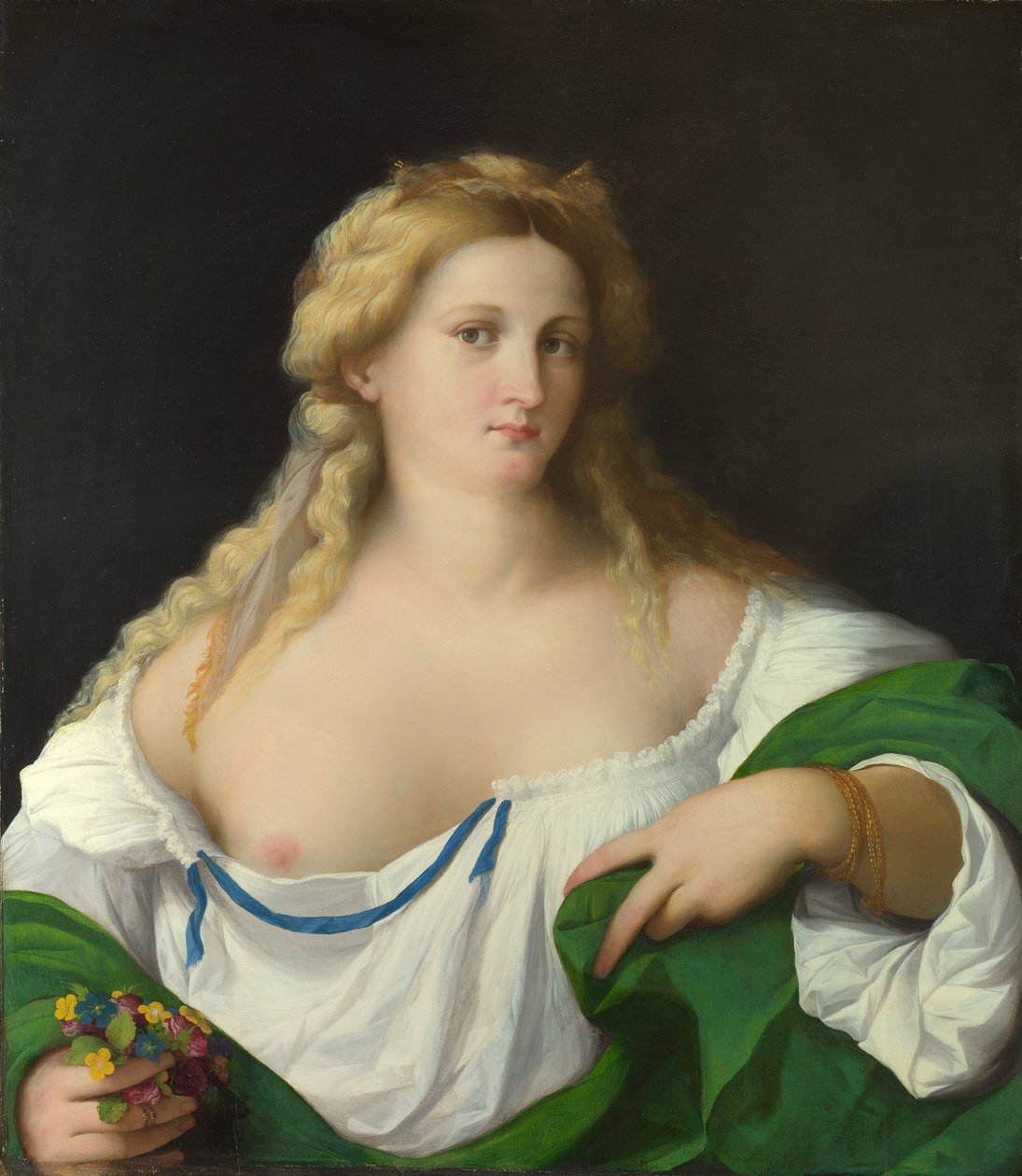 Blondynka, ok. 1520 autorstwa Jacopo Palma il Vecchio the Elder
