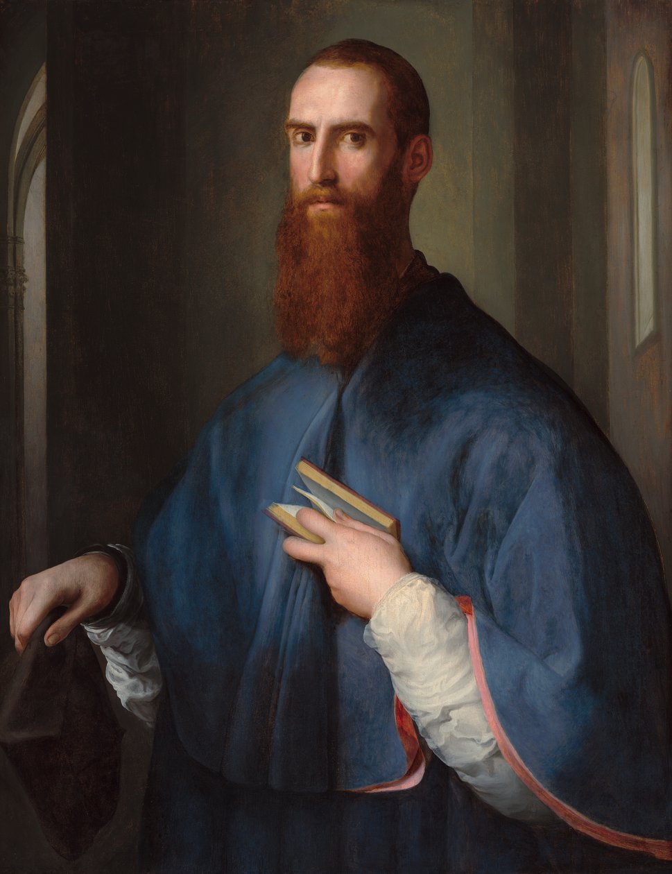Monsignor della Casa, c.1541-42 (olej na desce) autorstwa Jacopo Pontormo