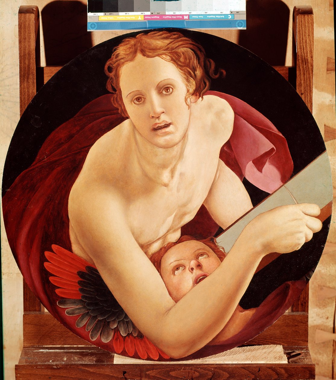 Portret św. Mateusza - olej na panelu autorstwa Jacopo Pontormo